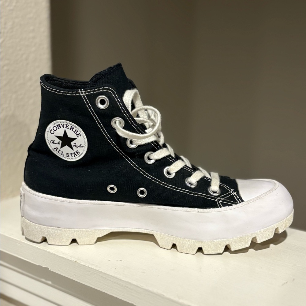 Converse Chuck Taylor All Star Platform High-Top Sneaker Womens Size 6 - Picture 5 of 9